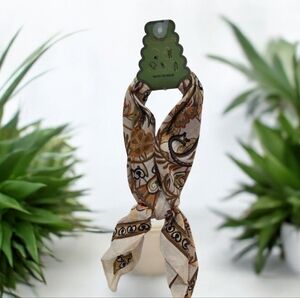 🤎🔹️Sunday State 🔹️linen Blend Hair Or Bag 100% Cotton Scarf